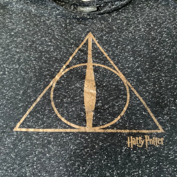 Women’s Harry Potter Dark Gray Stretch T-shirt size 18 & Owl Earrings gift - Picture 6 of 13